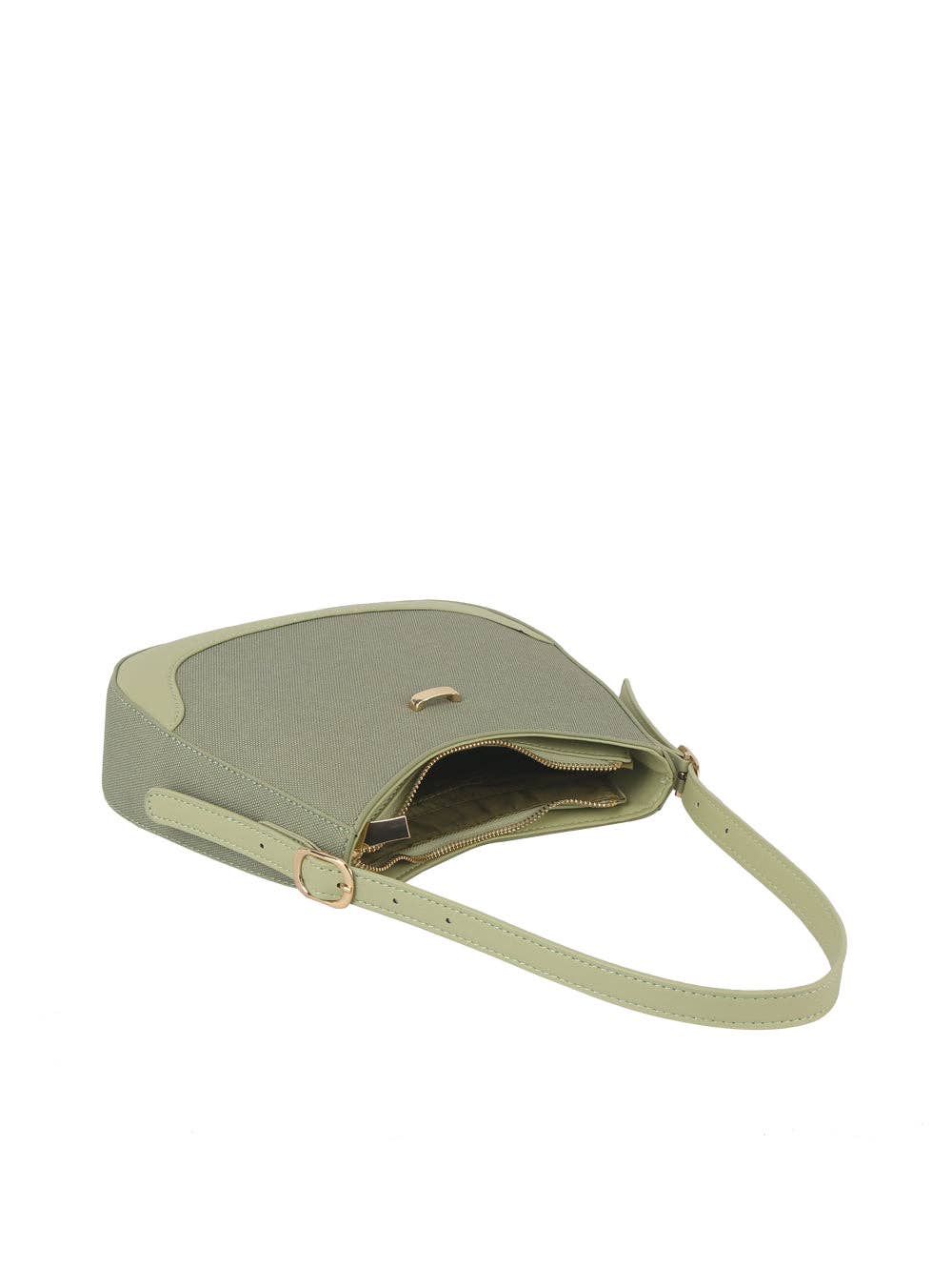 Classic two tone daily hobo shoulder bag