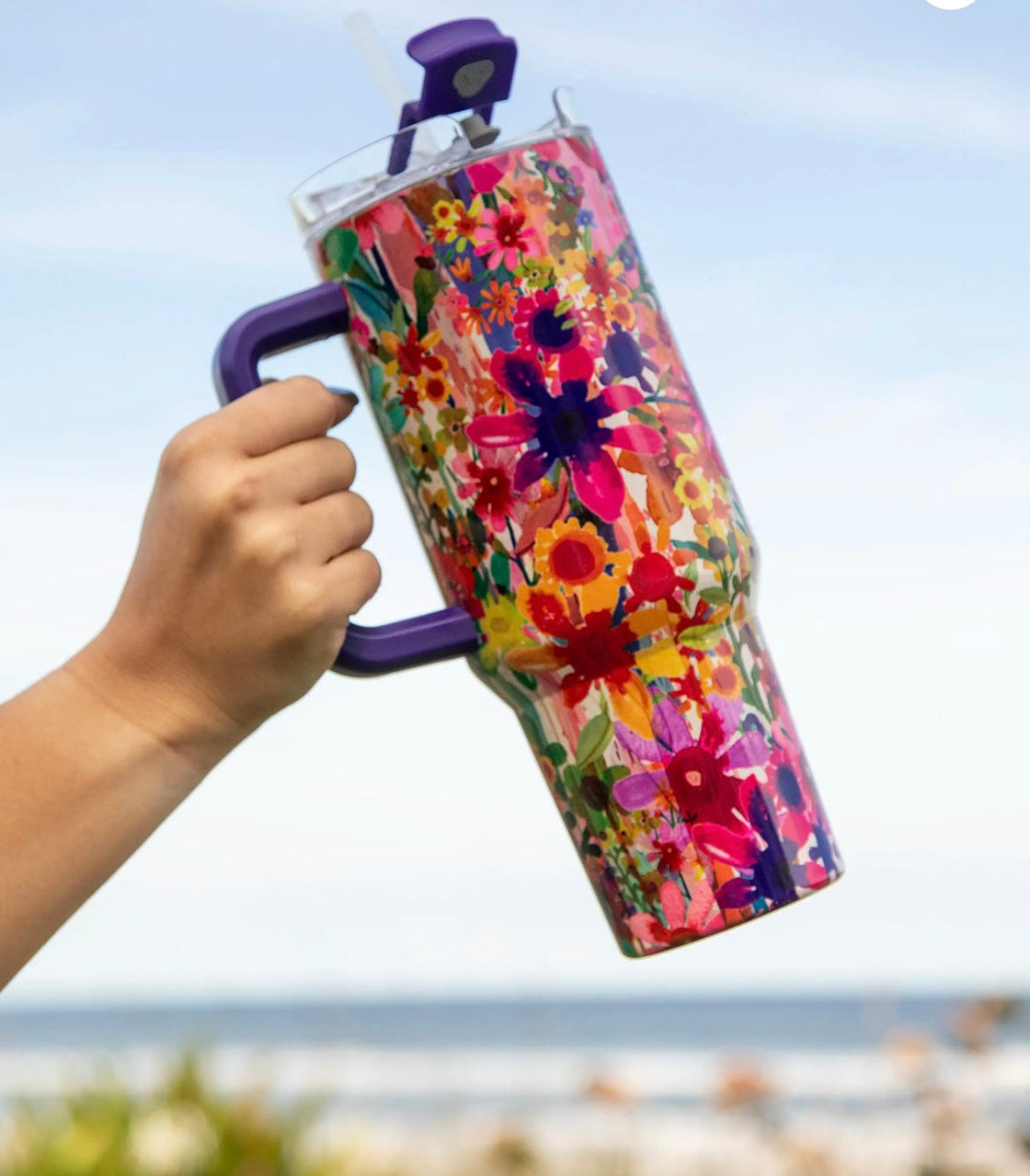 NL-FLORAL 40 OZ TUMBLER