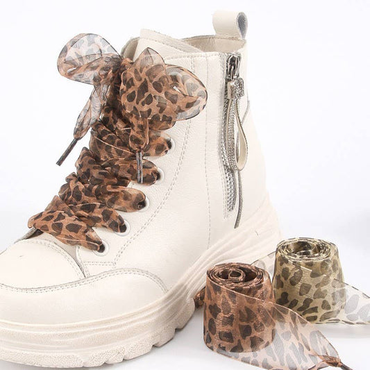 ANIMAL SATIN ORGANZA PAIR SHOE LACES