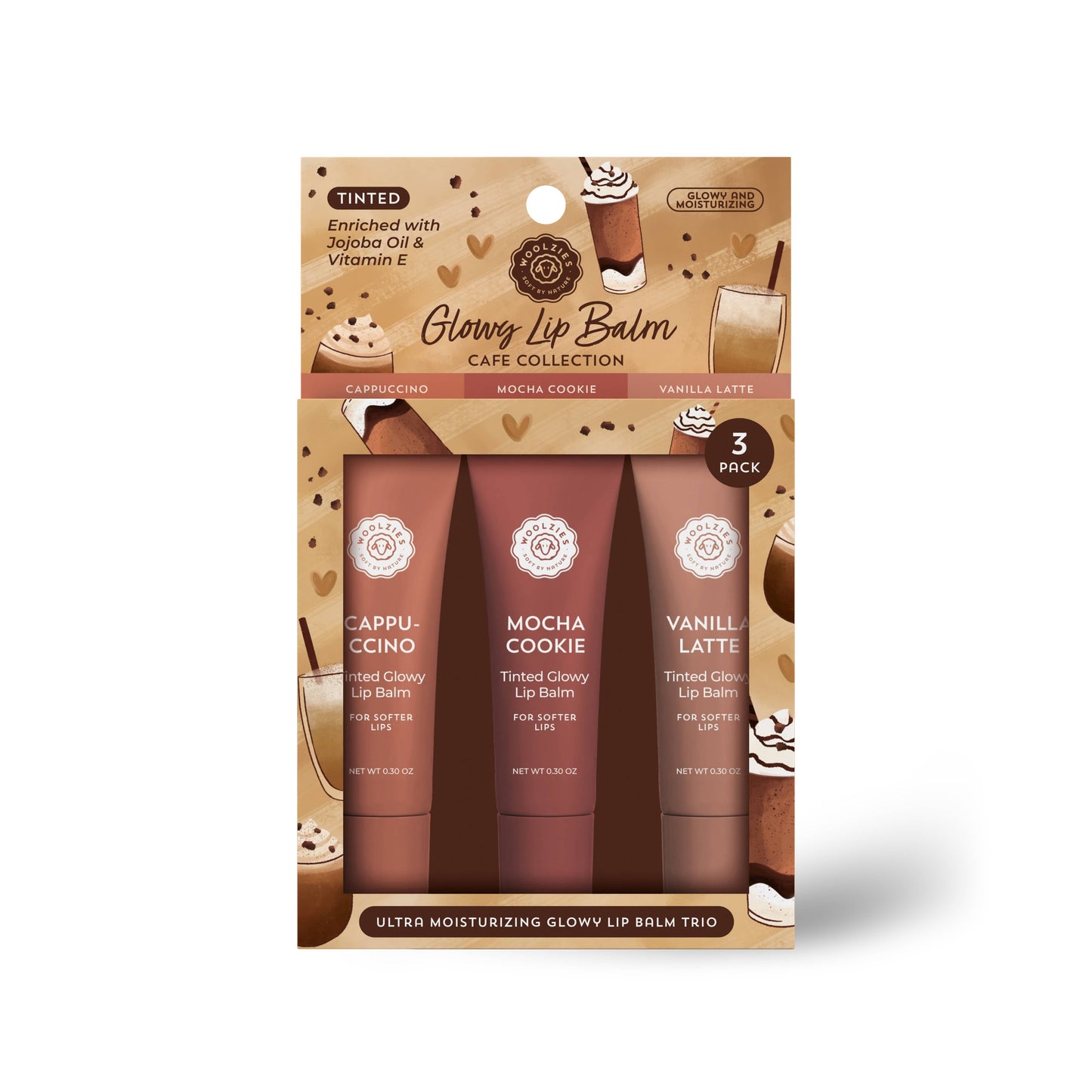 Woolzies - Café Collection Glowy Lip Balm Trio