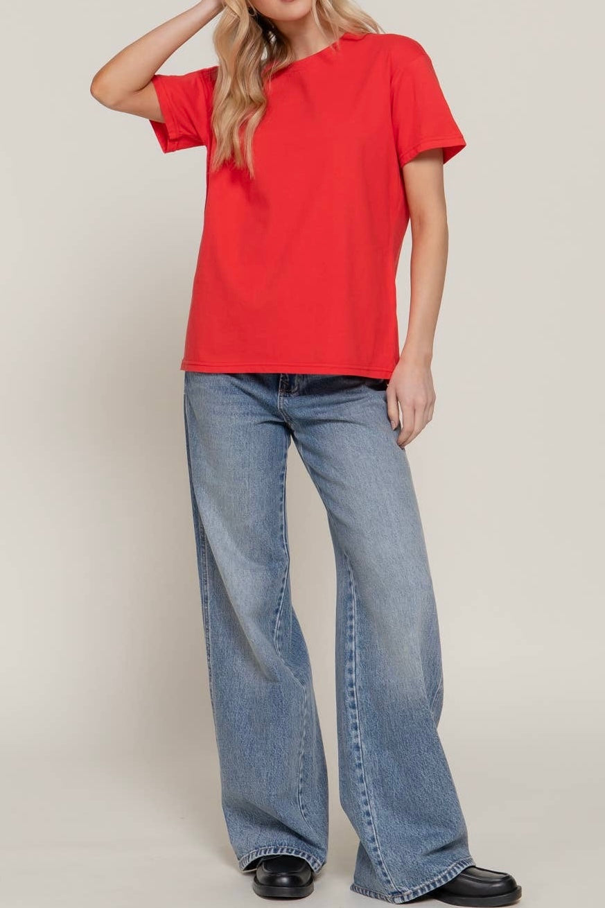 Short Sleeve Round Neck Tee