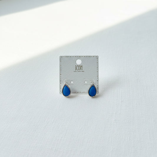 Blue Teardrop Dangles