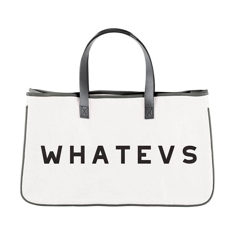 Face to Face Canvas Tote - Whatevs