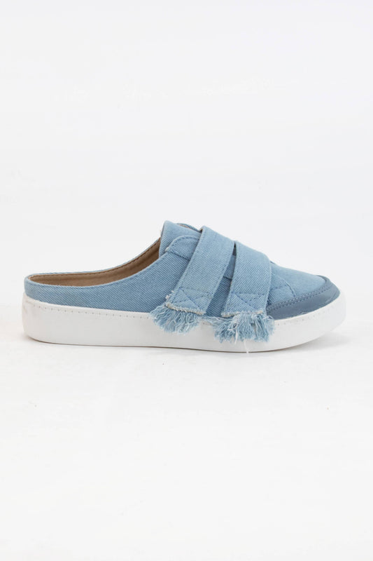 MOXIE VELCRO STRAP SLIP-ON SNEAKERS STYLE MULE