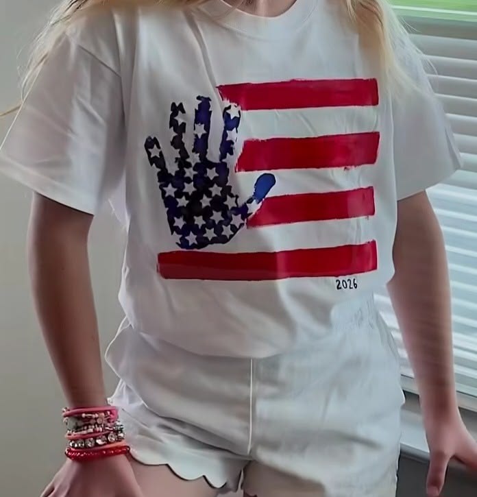 DIY American Flag T-shirt Activity