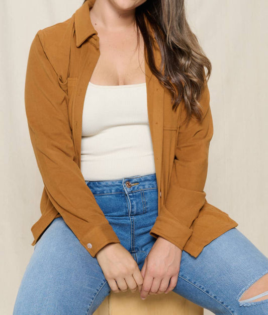 BRUSHED BUTTON DOWN SHIRT