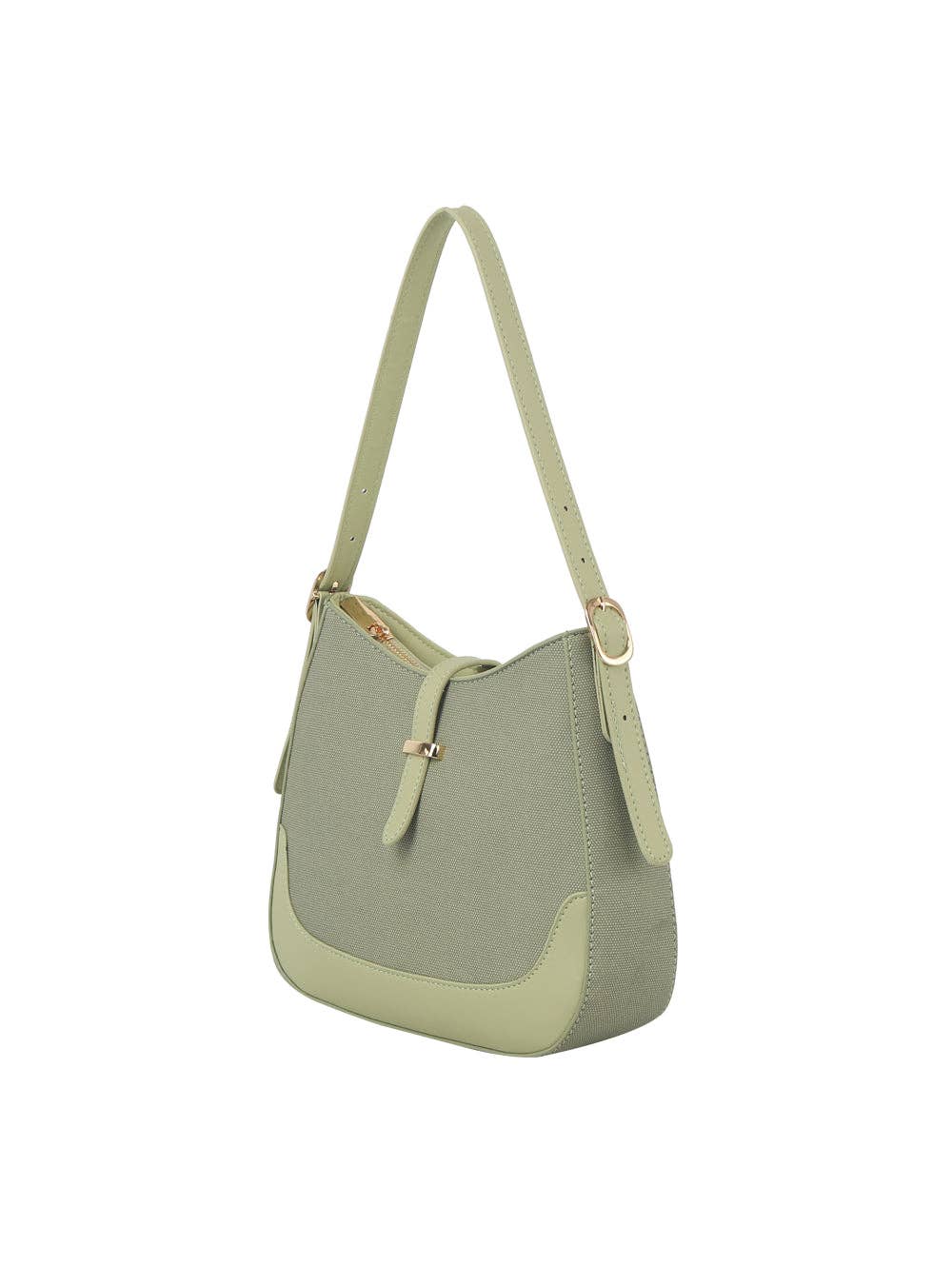 Classic two tone daily hobo shoulder bag