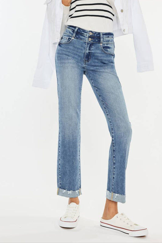 KAN CAN HIGH RISE SLIM STRAIGHT JENAS