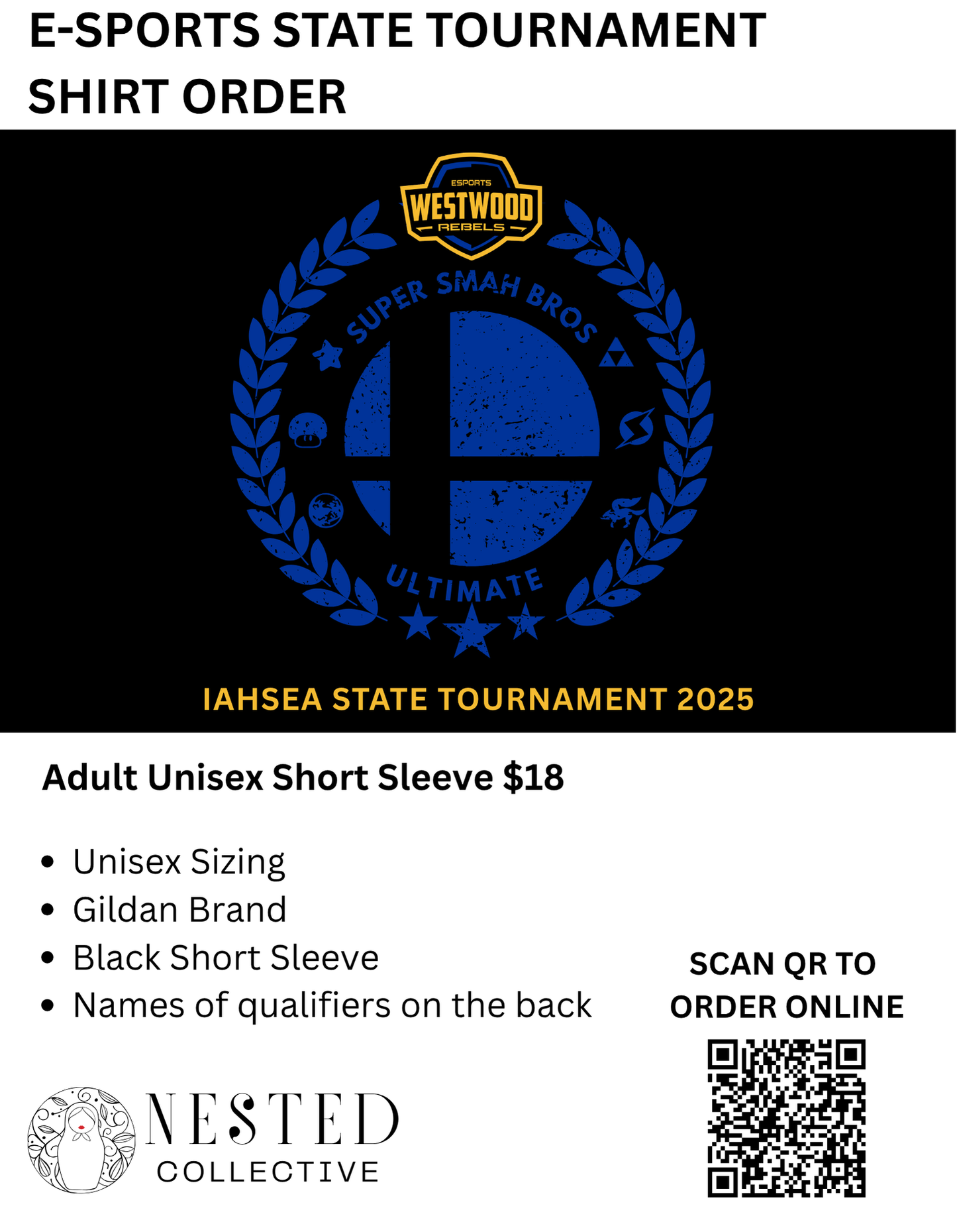 Westwood ESports State Shirts