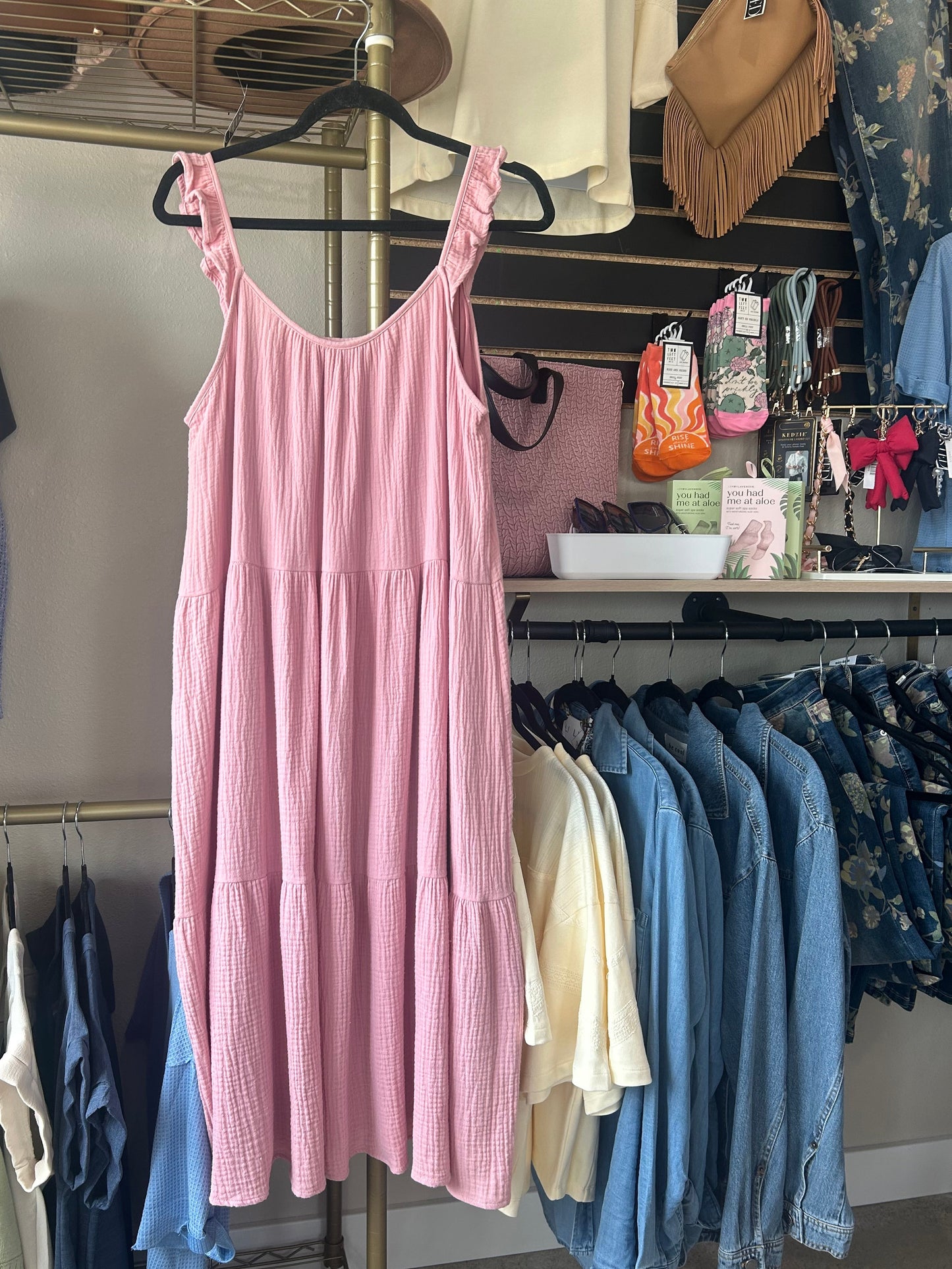 Effortless Tiered Midi Dress