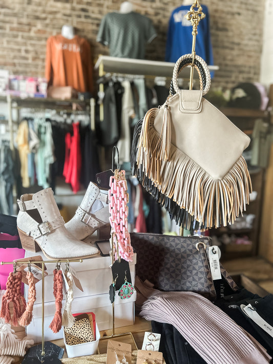 Soft Fringe Leather Clutch