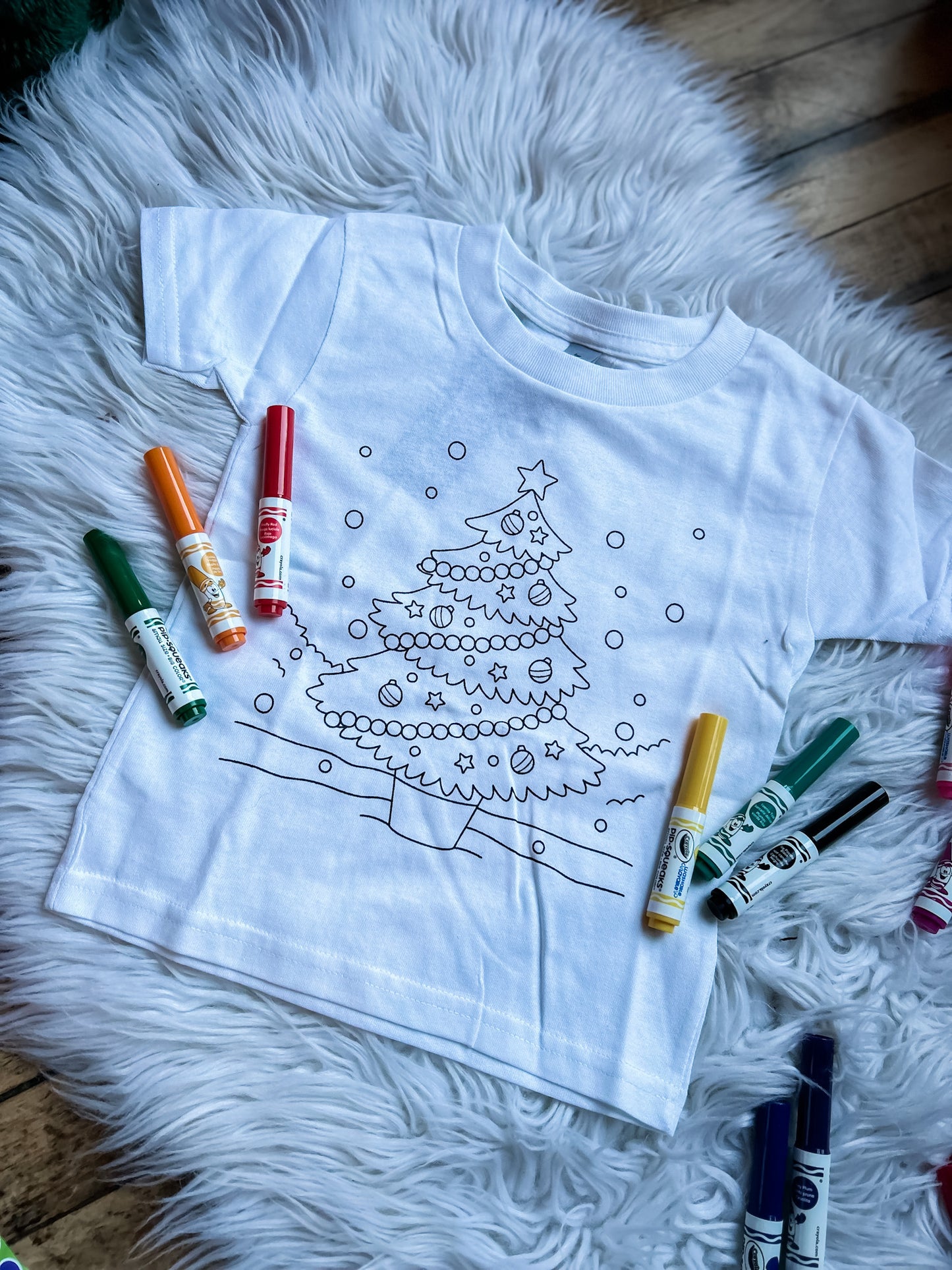 Kids Christmas Coloring Shirts