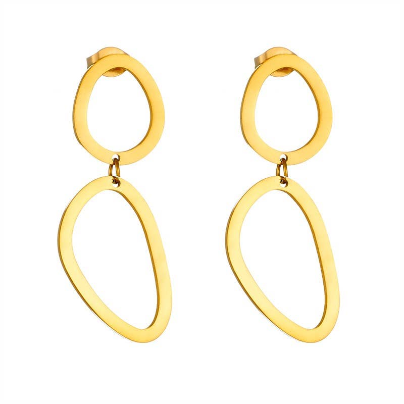 18K STAINLESS STEEL WATERPROOF TARNISH FREE DROP