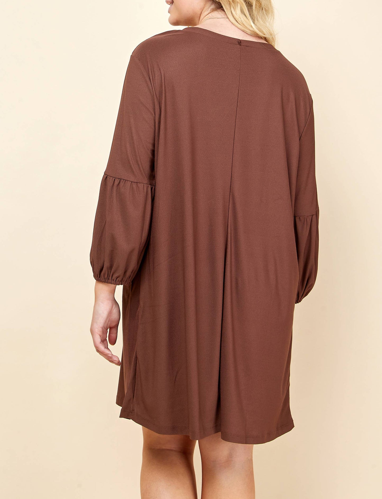 PLUS SIZE LONG SLEEVE DRESS