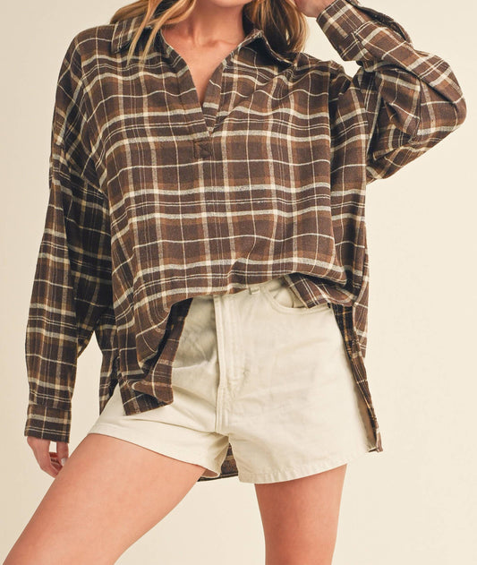 Plaid Pullover Shirt