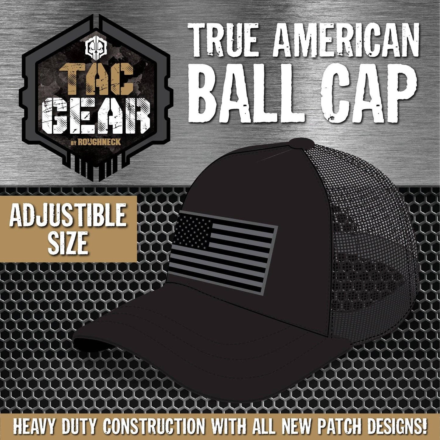 TAC GEAR AMERICAN FLAG ADJUSTABLE BALL CAP HATS