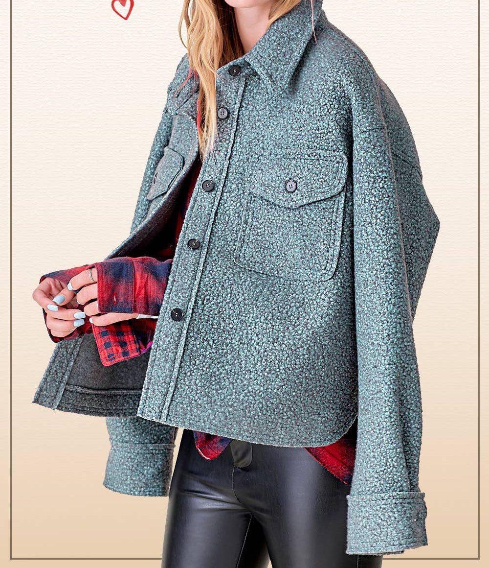 Fussy Button Down Jacket