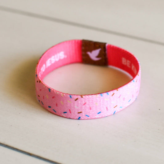 Pink Salt Riot - Kind and Brave Sprinkles Girls Elastic Bracelet