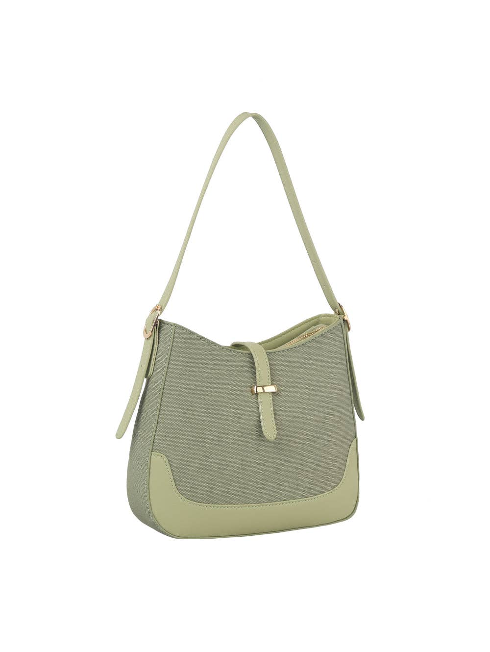 Classic two tone daily hobo shoulder bag