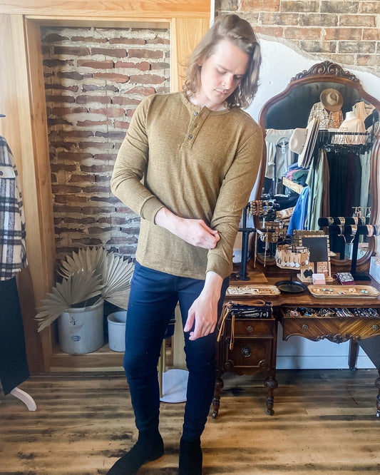 Marled French Terry Henley