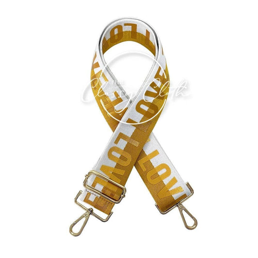 Crossbody Guitar Strap - Gold LOVE RTS