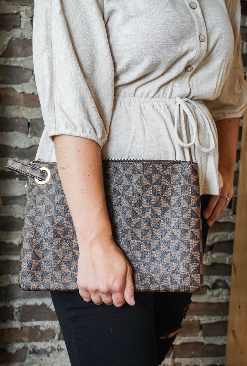 Geometric Design Wristlet