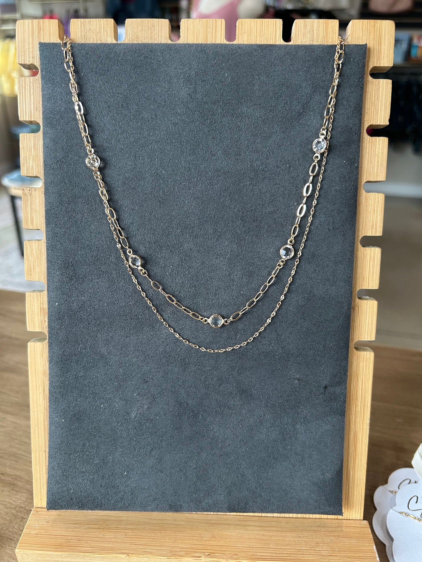 Jewel Double Layer Chain