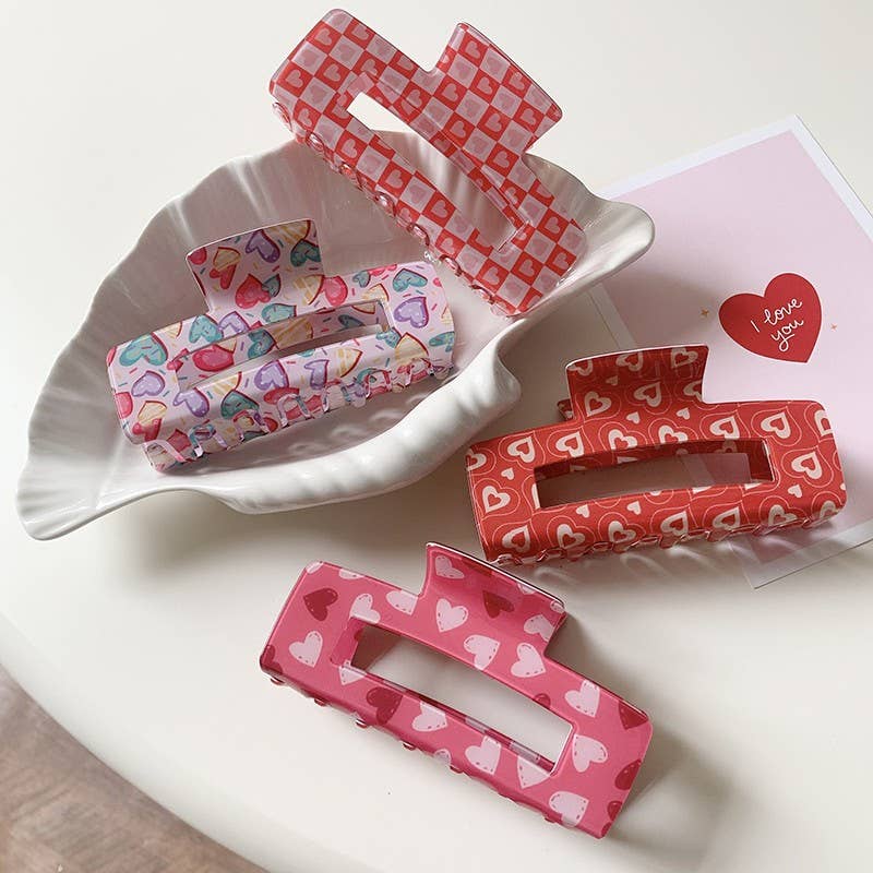 Valentine's Day Claw Clips