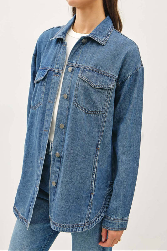 CLASSIC VINTAGE DENIM TENCEL SHACKET