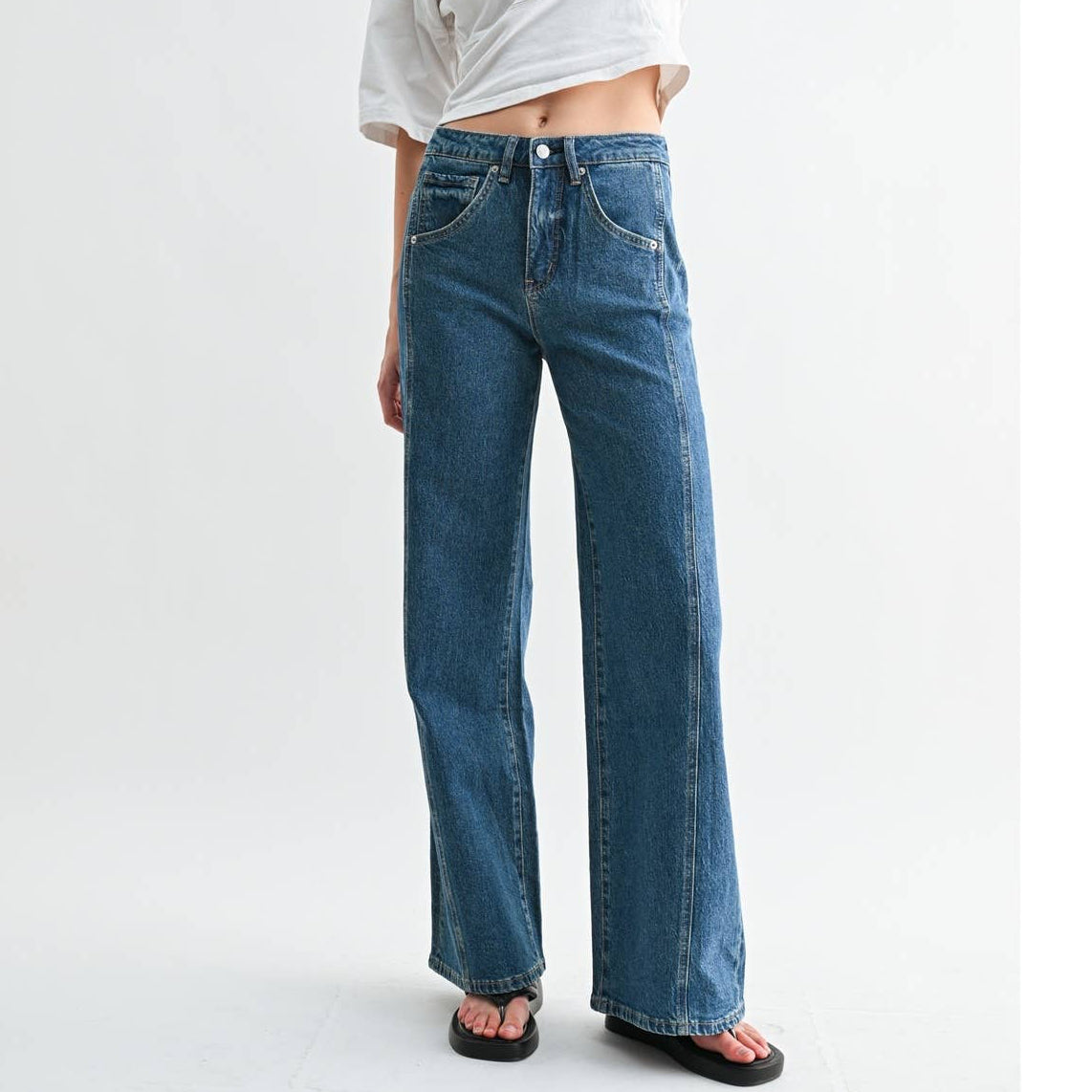 HIGH RISE WIDE LEG SIDE PANEL