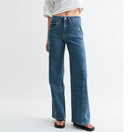 HIGH RISE WIDE LEG SIDE PANEL