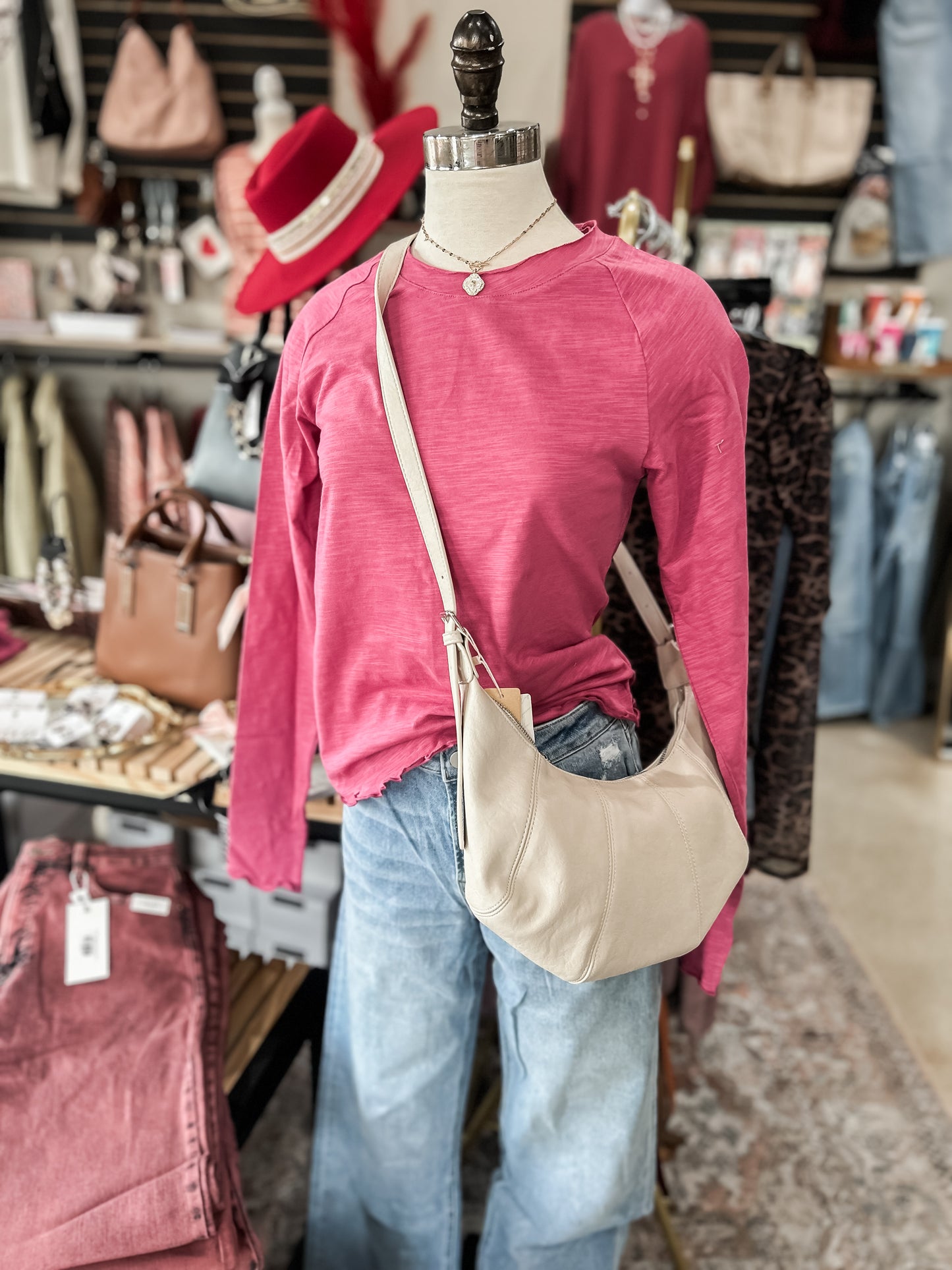 Ruffle Sleeve Long Sleeve Top