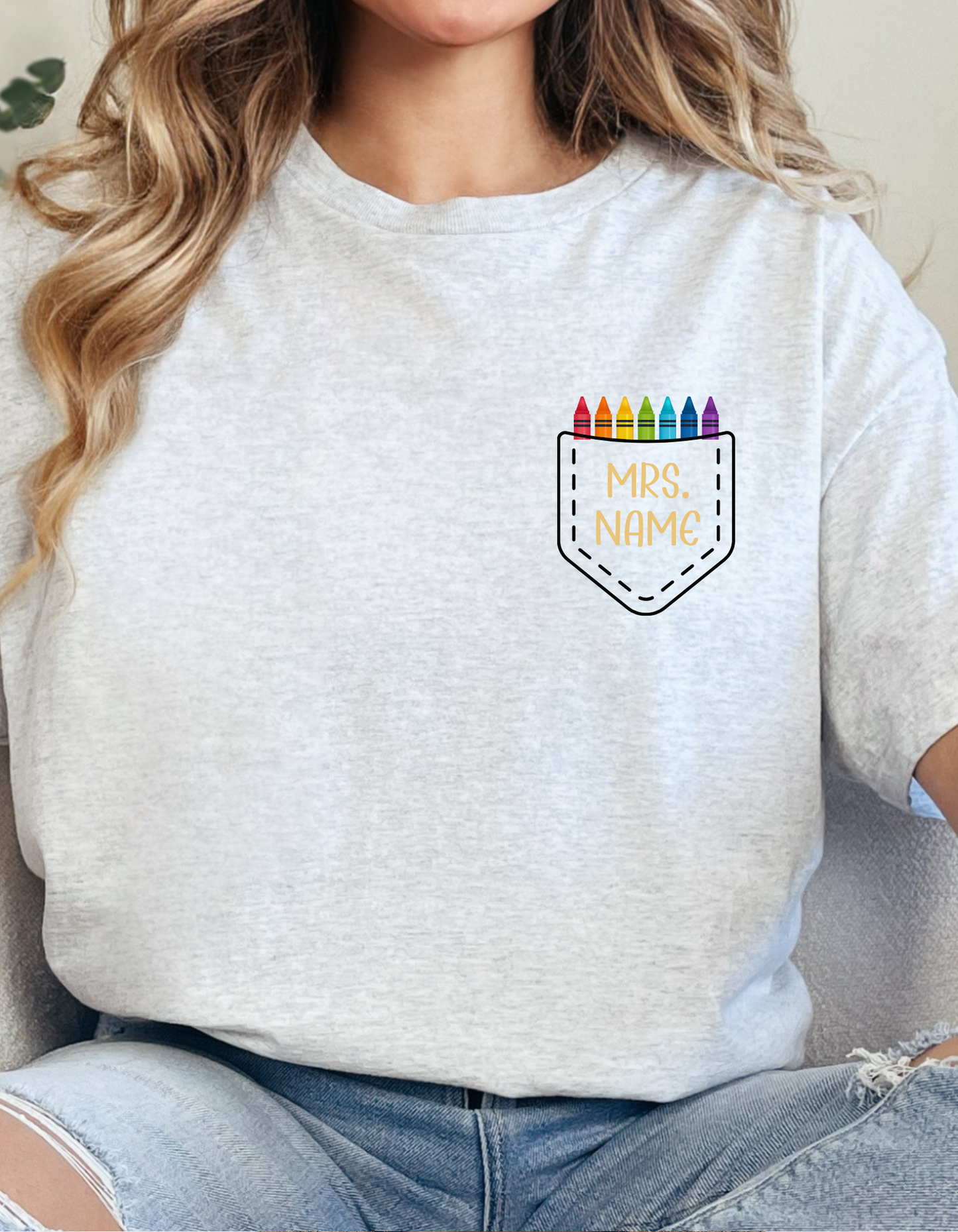 *PRE-ORDER* CUSTOM MRS. YOUR NAME POCKET GRAPHIC TEE