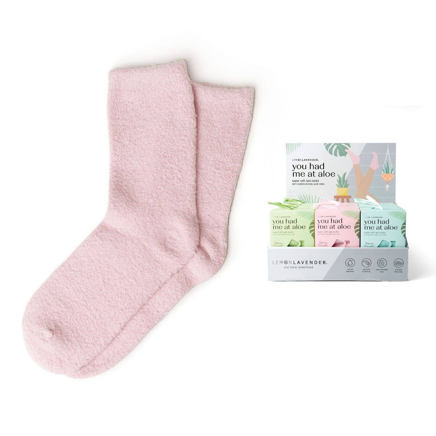 You Had Me At Aloe Super Soft Spa Socks