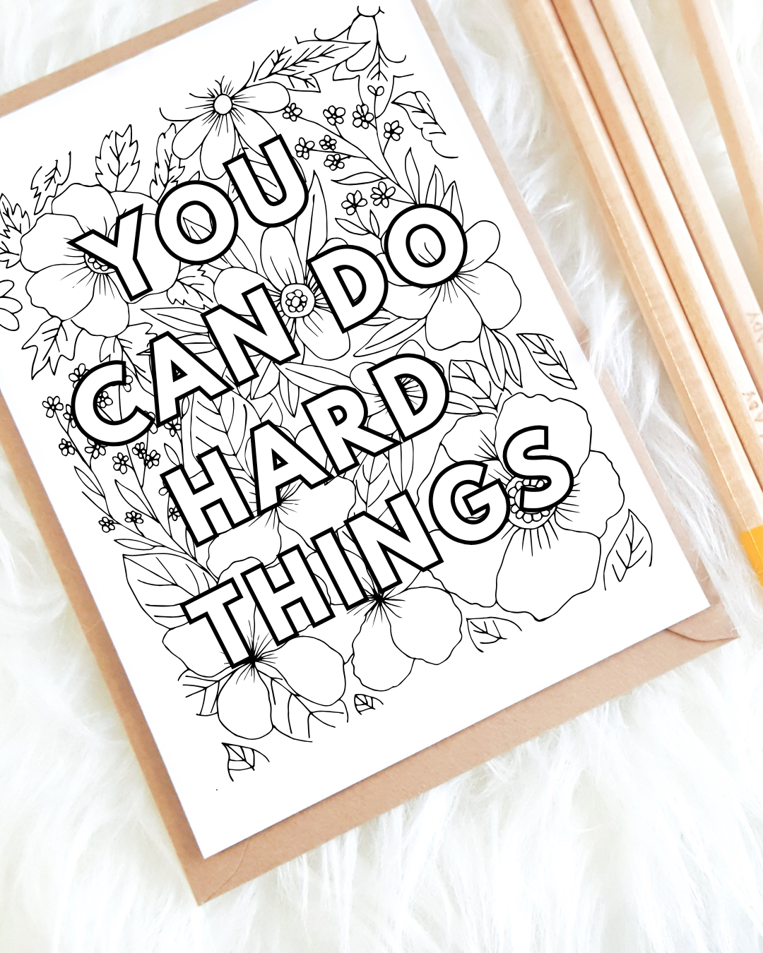 Nested Kind Coloring Sheet