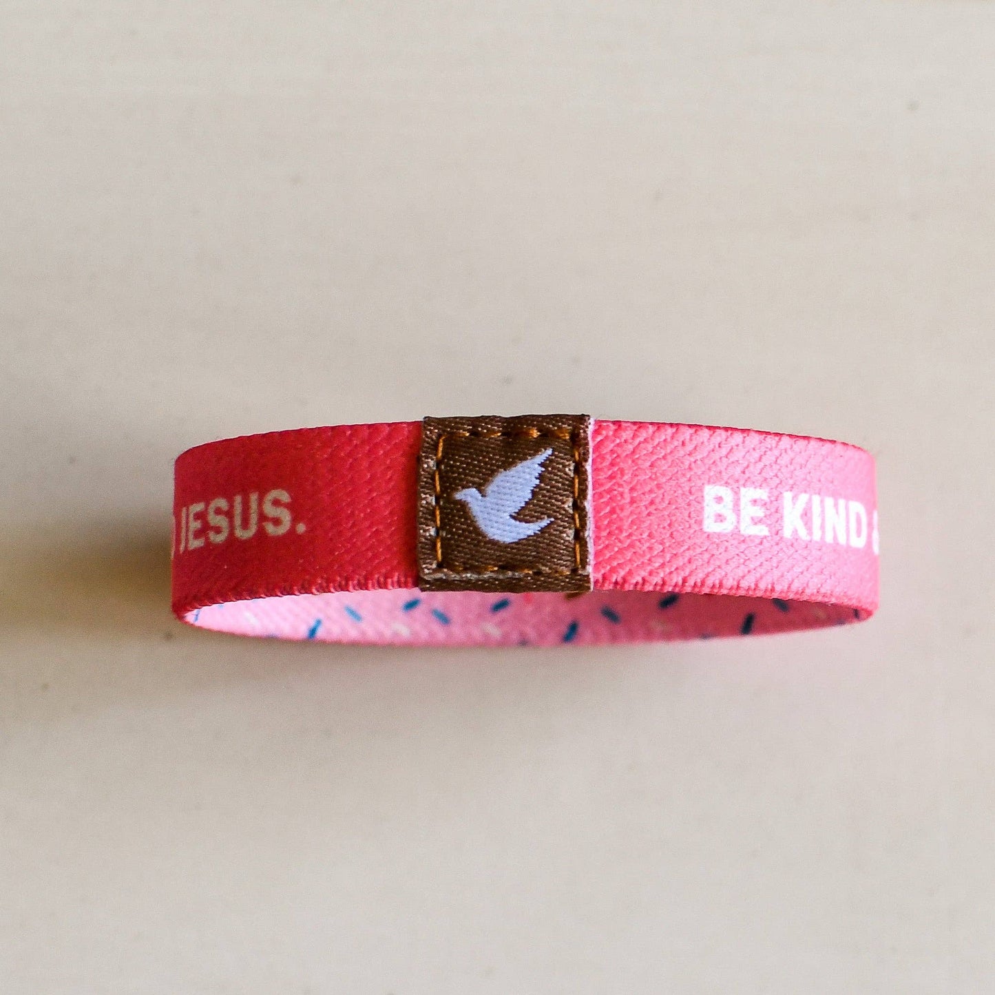 Pink Salt Riot - Kind and Brave Sprinkles Girls Elastic Bracelet