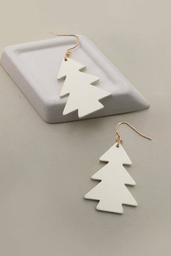 SIMPLE FUN CHRISTMAS TREE EARRINGS