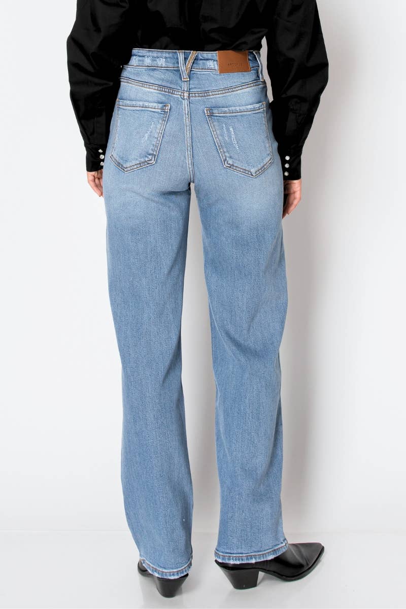 TUMMY CONTROL HIGH RISE STRAIGHT JEANS