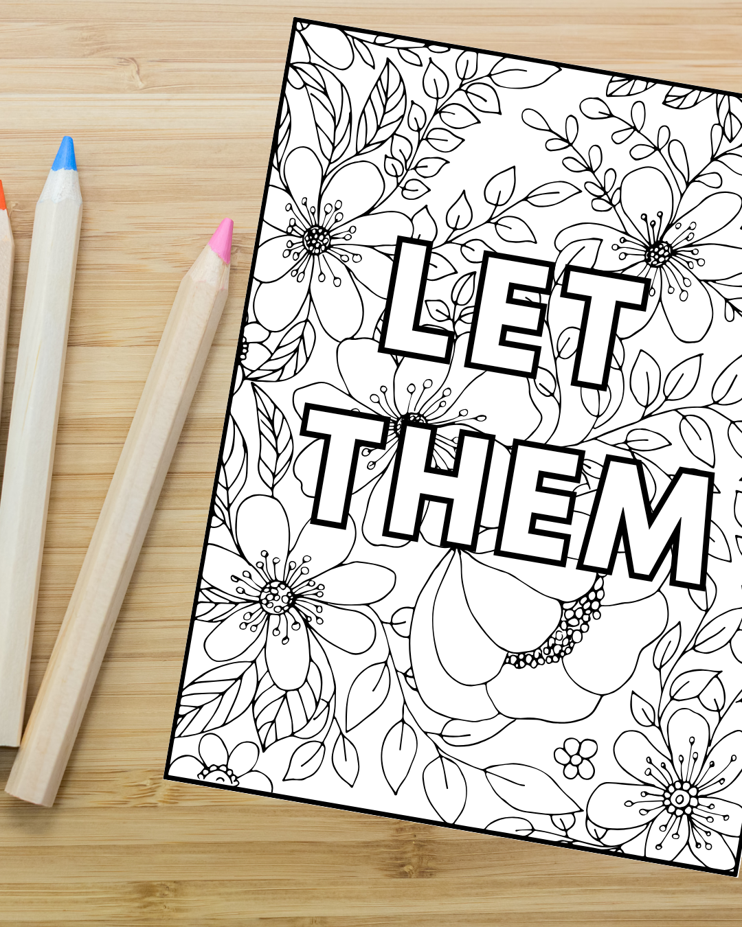 Nested Kind Coloring Sheet