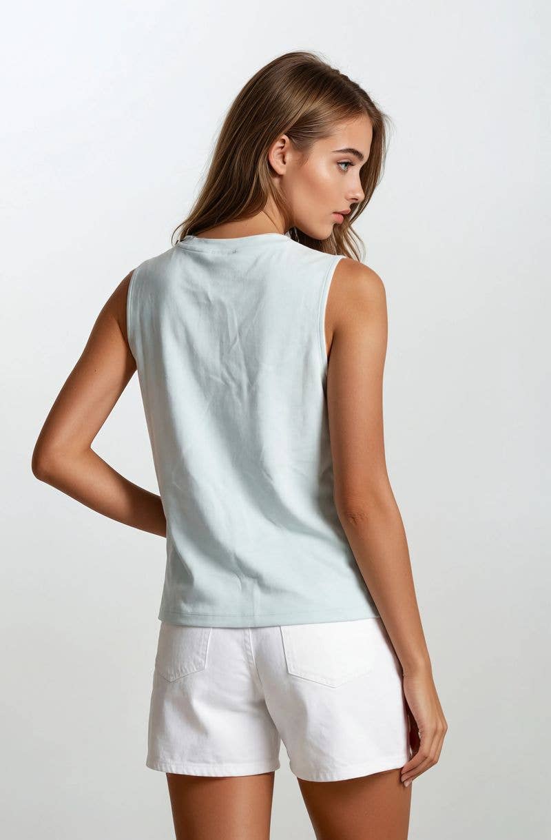BUTTERY SOFT SLEEVELESS SWING TOP