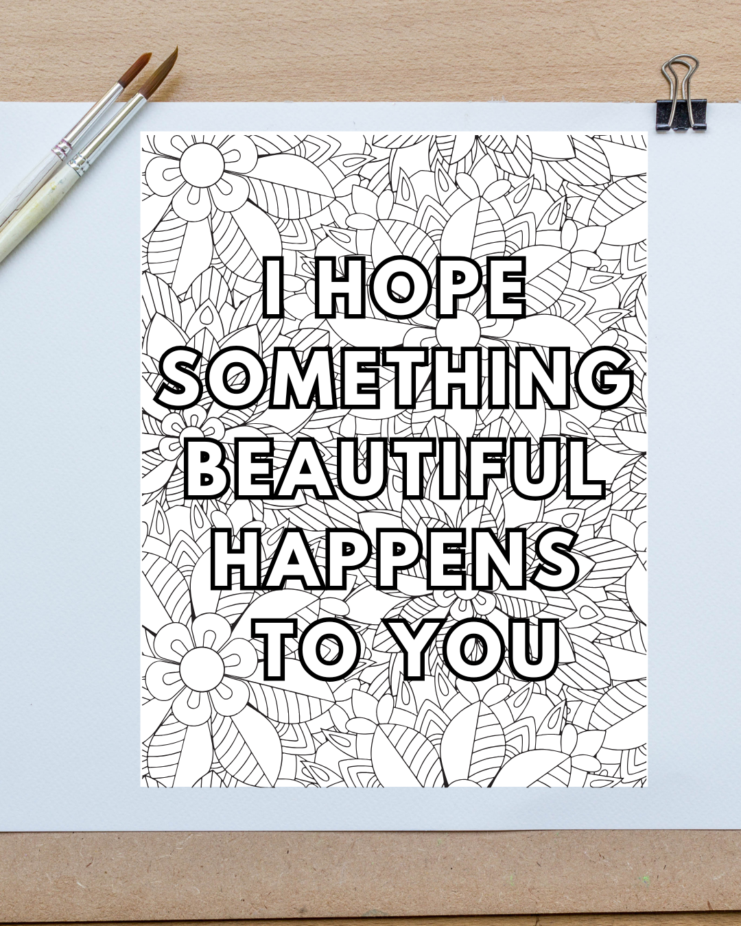 Nested Kind Coloring Sheet