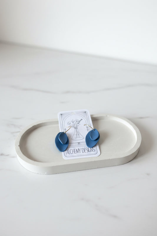 Alchemy-Blue Petal Dangles