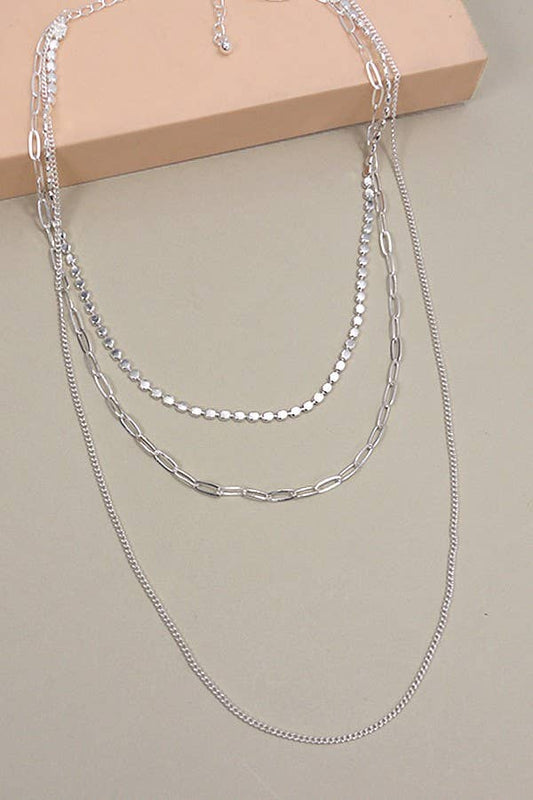 UNIQUE CHAIN MULTI LAYER NECKLACE