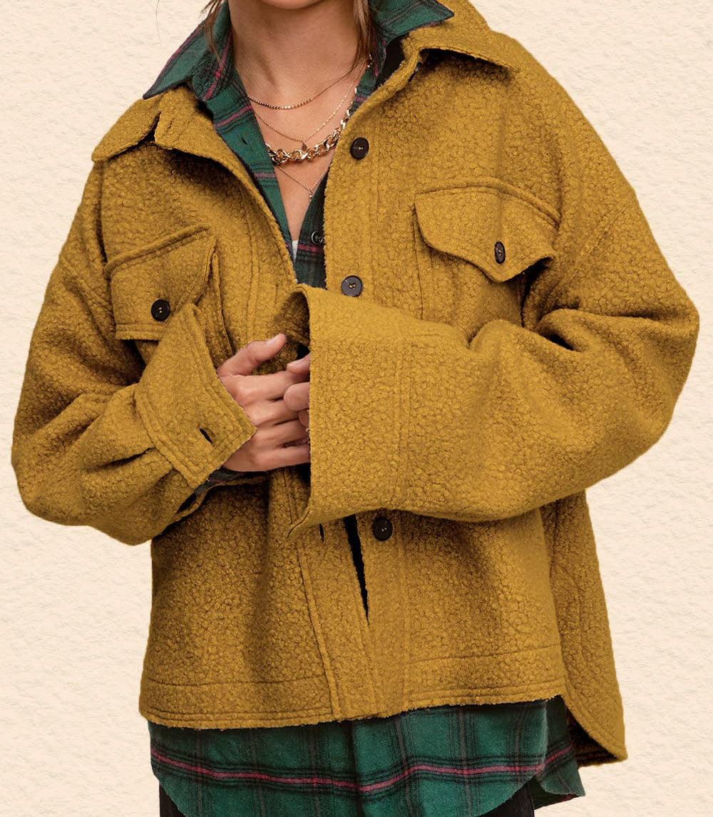 Fussy Button Down Jacket