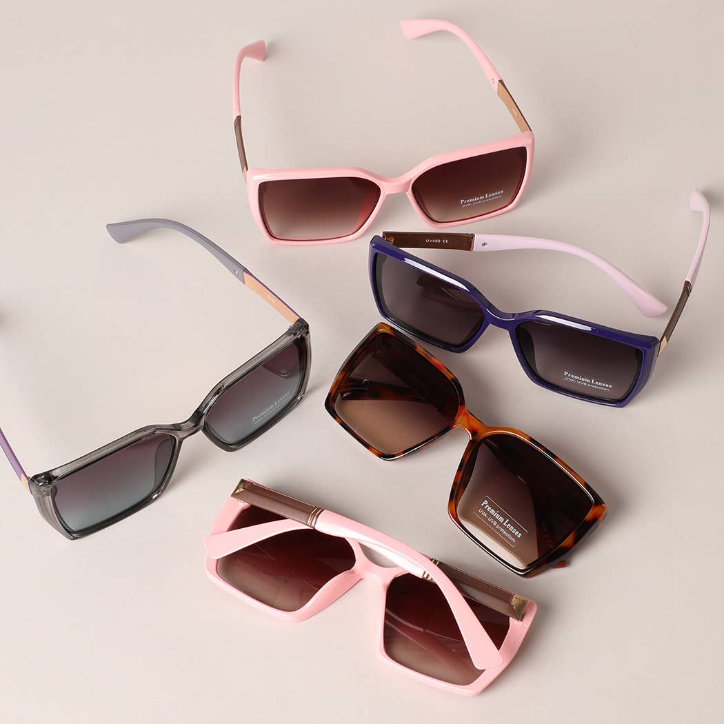 Square Shape Two-Toned Sunglasses