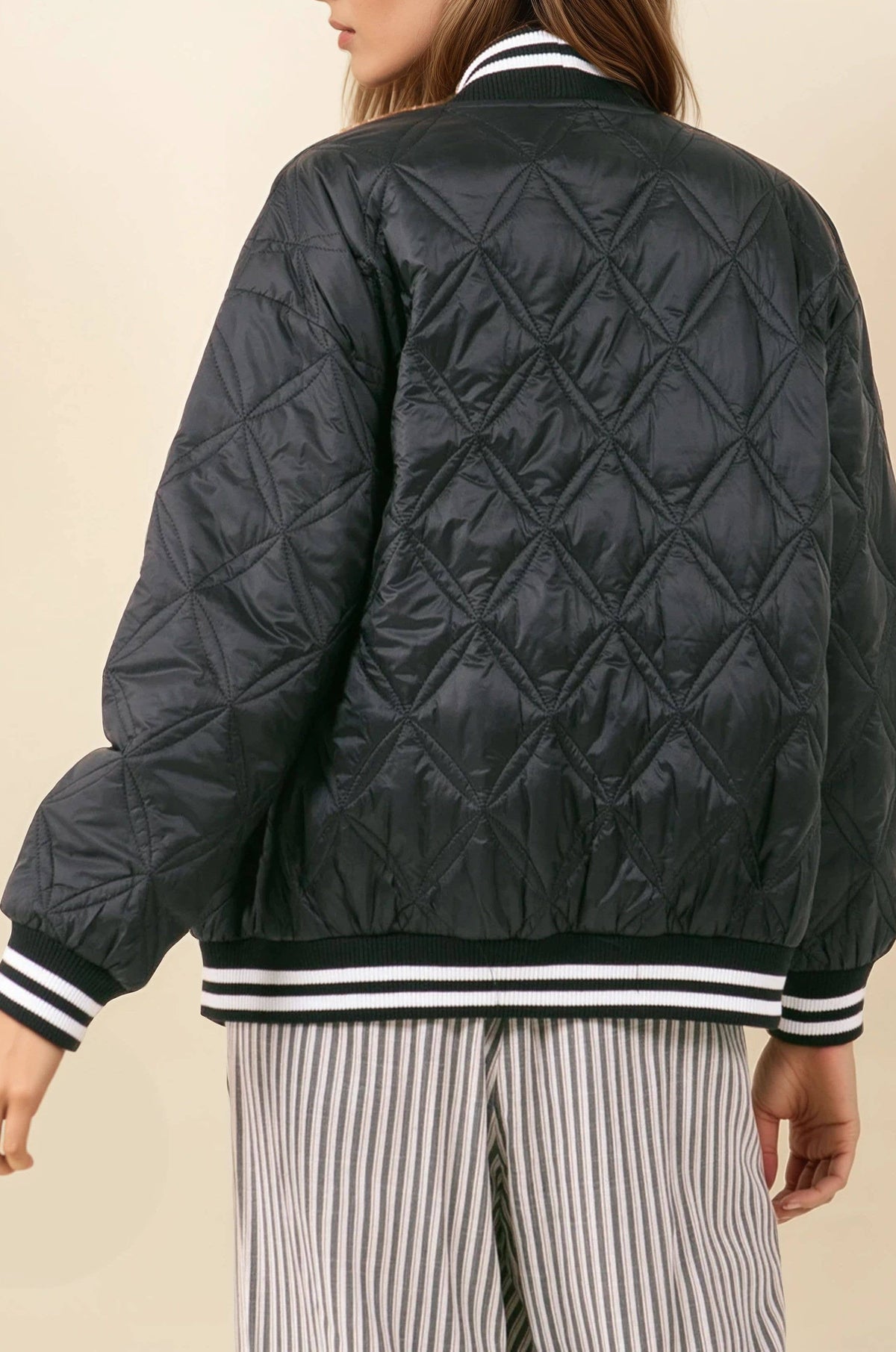 QUILTED CARDIGAN JACKET