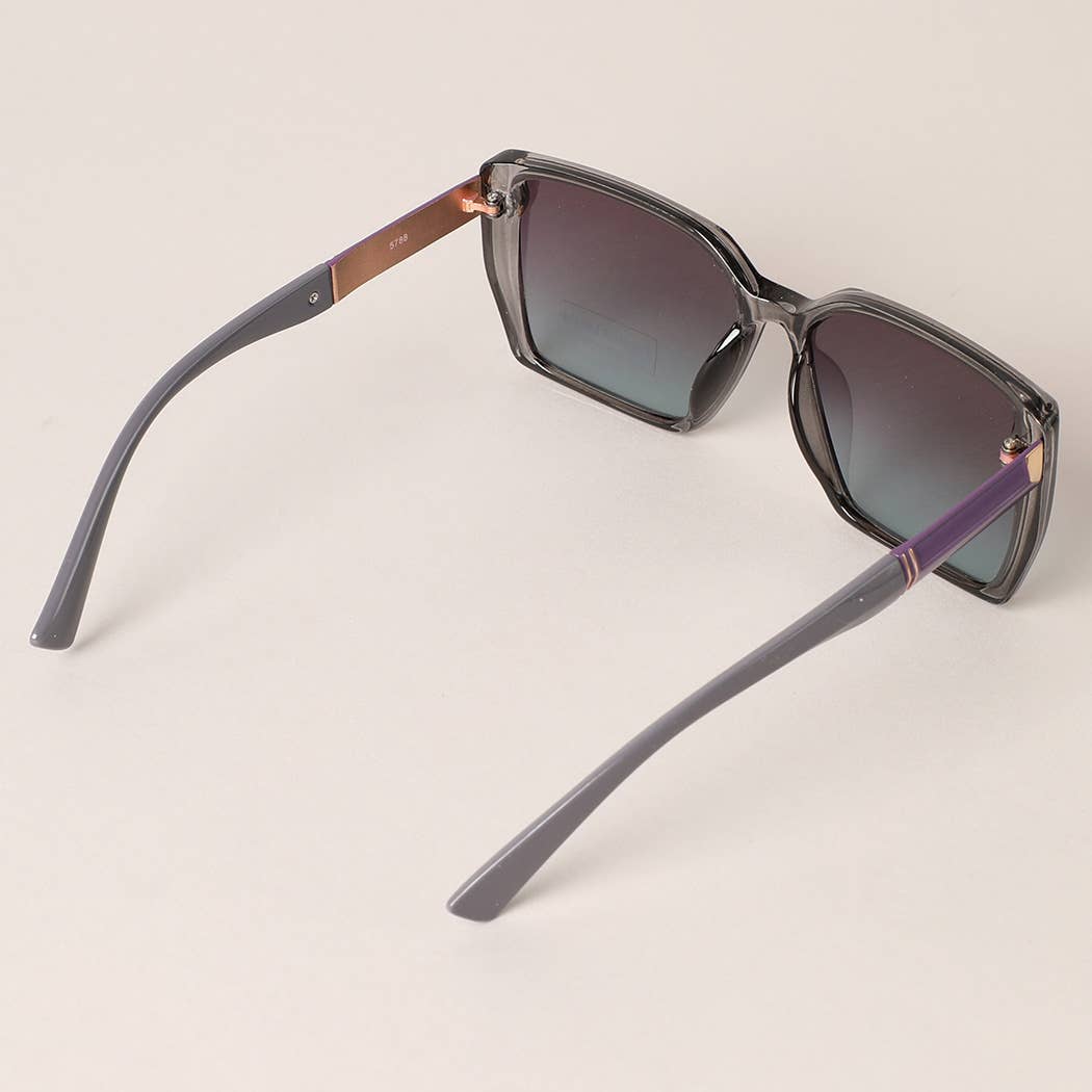 Square Shape Two-Toned Sunglasses