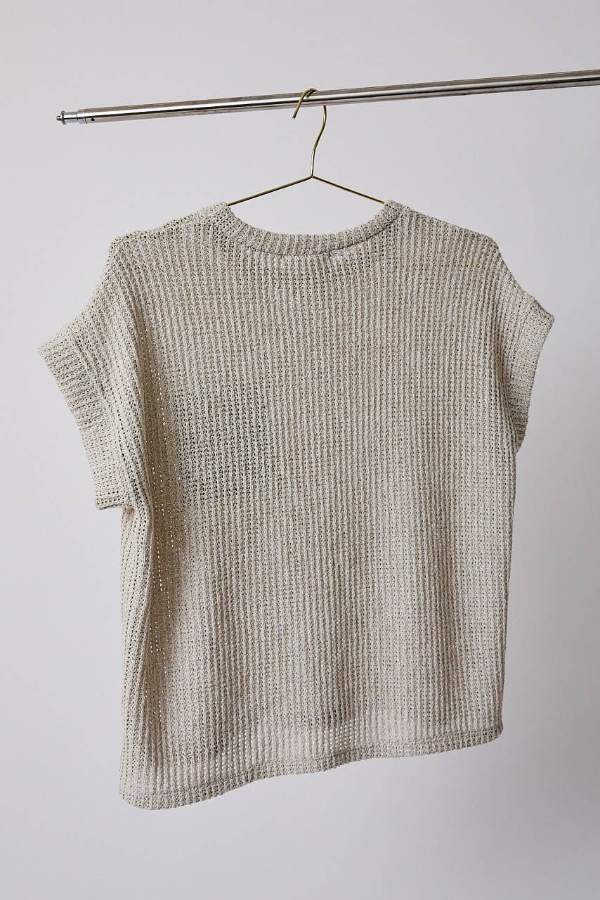 Knit Short Sleeve Top