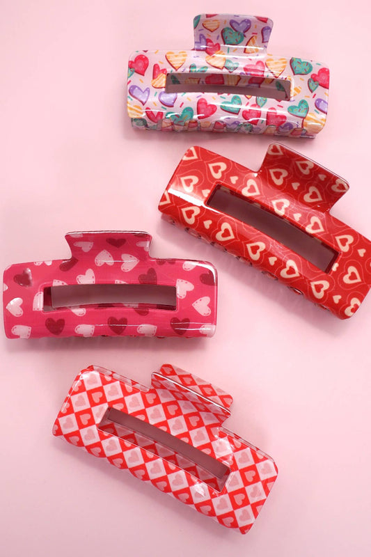 Valentine's Day Claw Clips