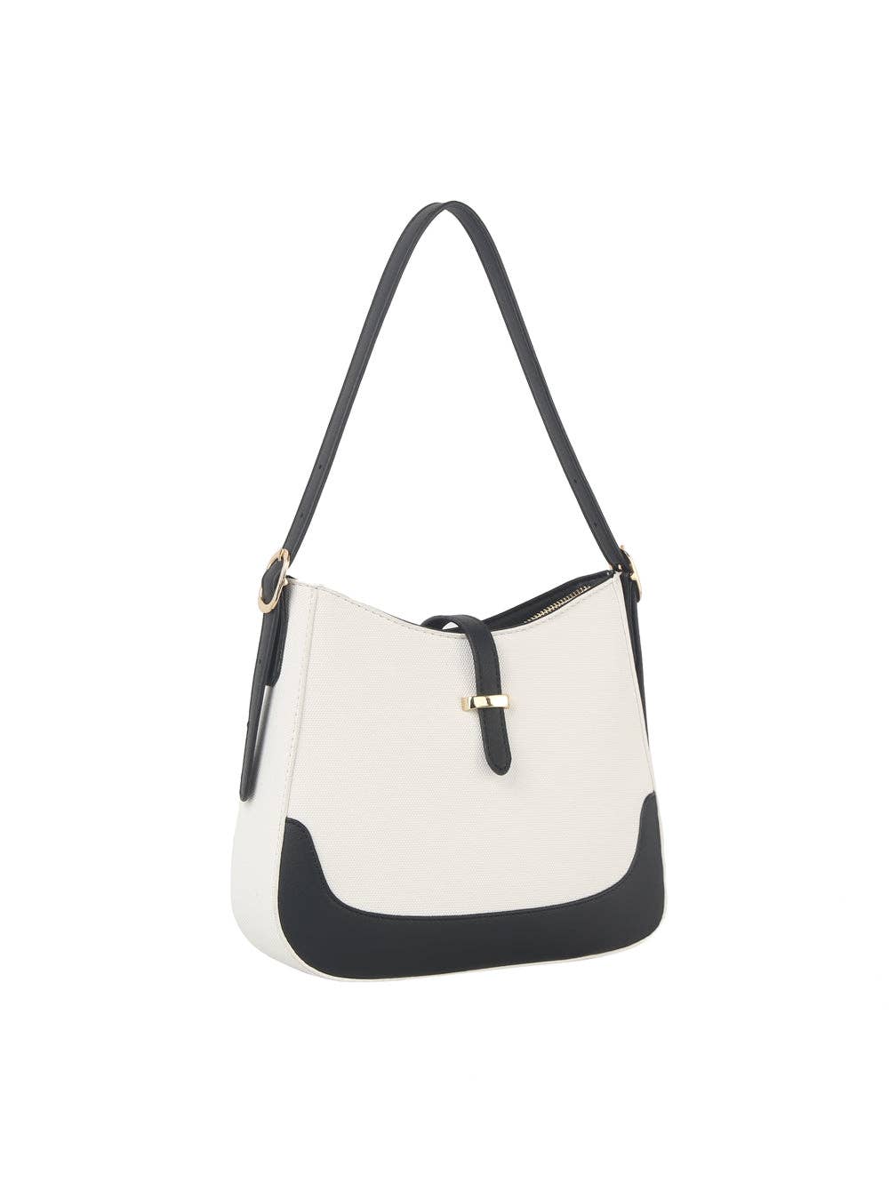 Classic two tone daily  hobo shoulder bag